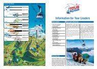 Information for Tour Leaders - Engelberg - Titlis