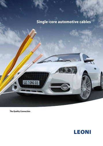 Single-core automotive cables - Leoni