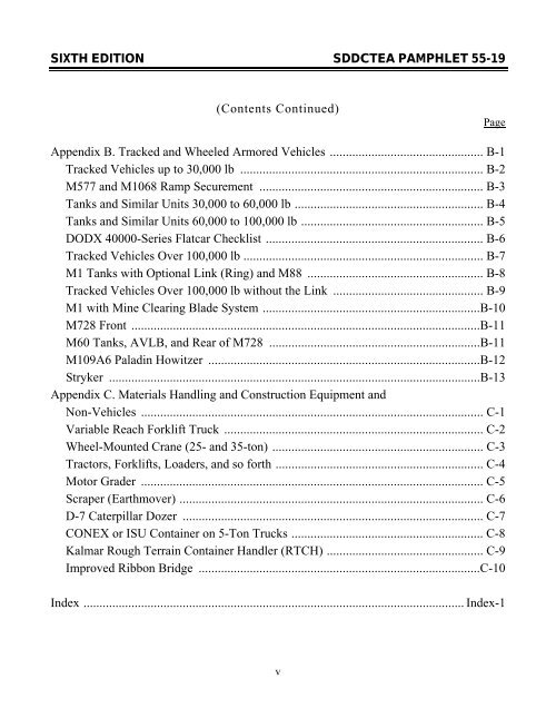 Tiedown Handbook For Rail Movements - SDDCTEA - U.S. Army