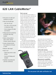 620 LAN CableMeter® - Fluke Networks