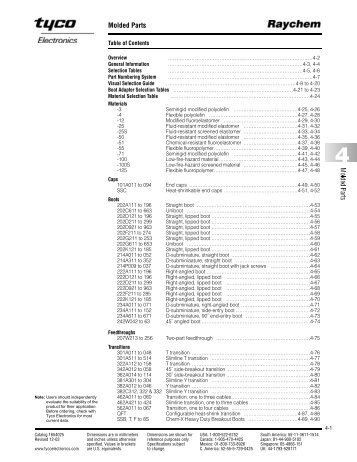 Molded Parts - section 1: Raychem Wire and Cable ... - RB Racing