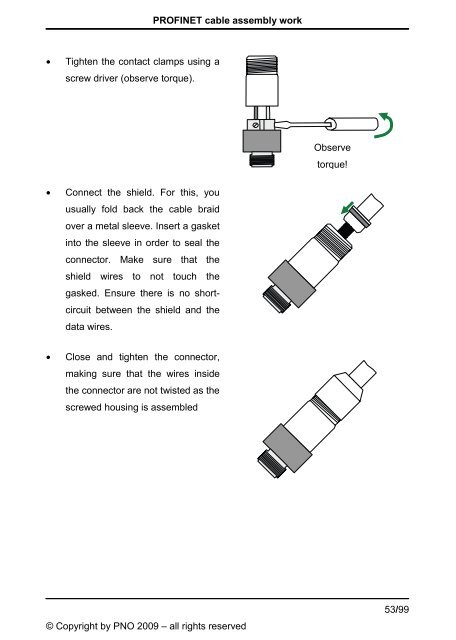 PROFINET Installation Guideline for Cabling and Assembly