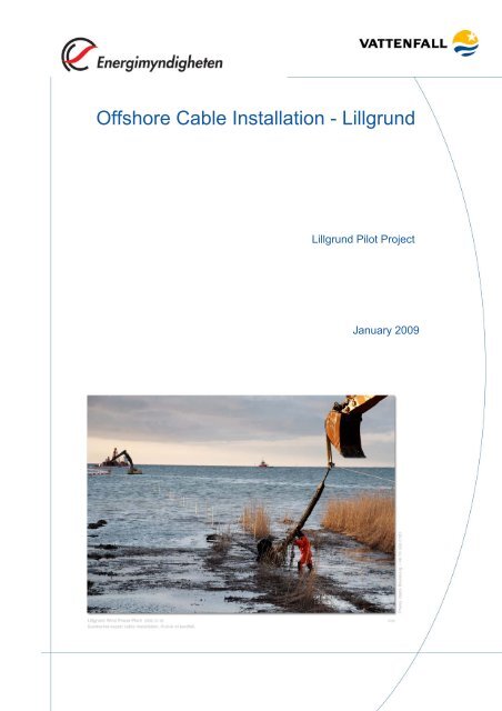 Offshore Cable Installation - Lillgrund - Vattenfall