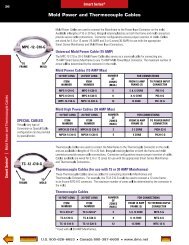 Mold Power and Thermocouple Cables - DME