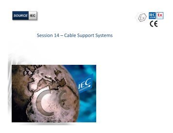 Session 14 – Cable Support Systems - Source IEC