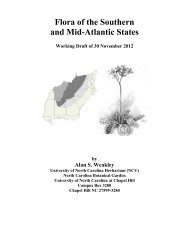 Flora of the Southern and Mid-Atlantic States - UNC Herbarium ...