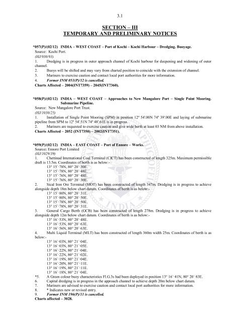 Edition 02 of 2012. - Indian Naval Hydrographic Department