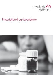 Prescription drug dependence - Privatklinik Meiringen