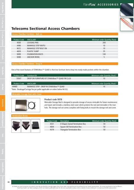 FTTX SYSTEM CATALOGUE 2011 E 2011 - Emtelle Scandinavia A/S