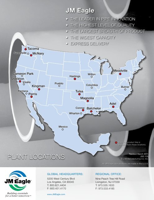 Electrical Conduit Brochure - JM Eagle