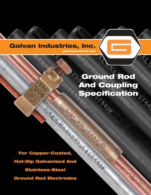 Ground Rod And Coupling Specification - Galvan Electrical