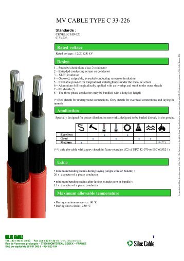 MV CABLE TYPE C 33-226 - Silec Cable