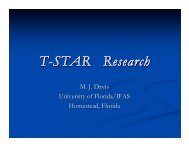 T-STAR Research - Tropical Research and Education Center ...