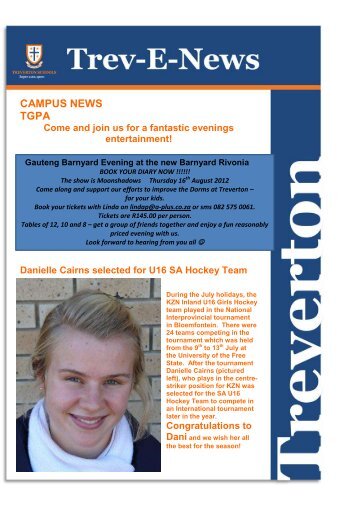 CAMPUS NEWS TGPA Come and join us for a ... - Treverton Schools