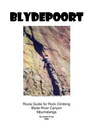 Route Guide for Rock Climbing Blyde River Canyon ... - Climb ZA