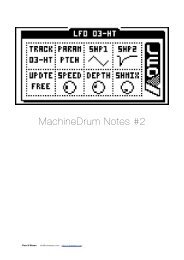 MachineDrum Notes #2 PDF document - Ruin & Wesen
