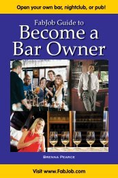 FabJob Guide to Become a Bar Owner - Fabjob.com