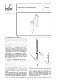 Apparatus for boiling point elevation 36820.00 - Phywe