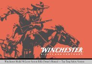 Winchester Model 94 Lever Action Rifle Owner's Manual — Top ...