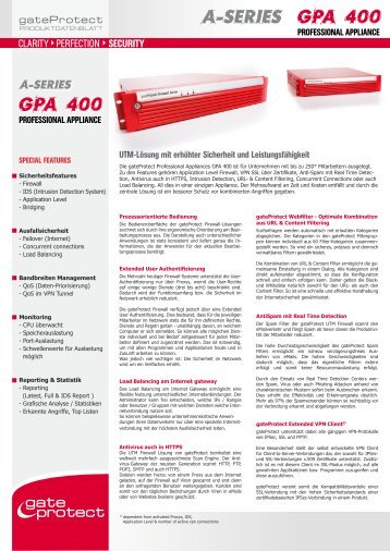 a-series GPA 400 GPA 400