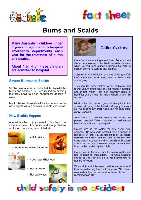 Burns and Scalds - Kidsafe NSW