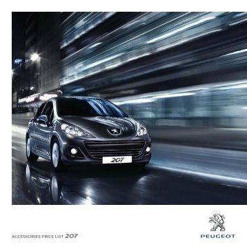 ACCESSORIES PRICE LIST 207 - Peugeot