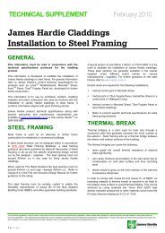 Steel framing Technical Suppliment - James Hardie