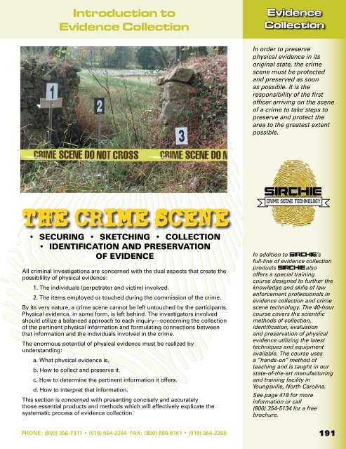 Optional Reflective Yarn, Ballistics Investigation, Forensic Supplies