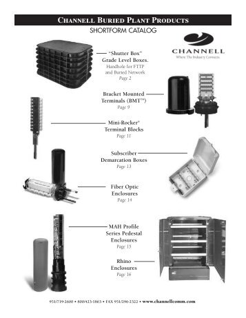 Channell Buried Plant Products - Channell Commercial Corporation