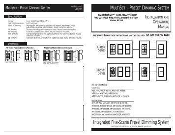 Integrated Five-Scene Preset Dimming System - Smarthome