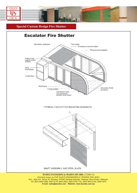 Fire Shutter - Duodex Shutters