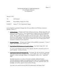 Memo # 3 INTER DEPARTMENT ... - City of Duluth