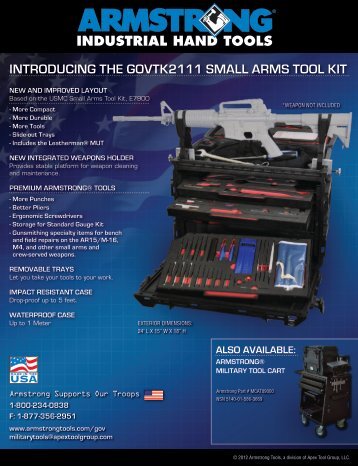 introducing the govtk2111 small arms tool kit - Armstrong Tools