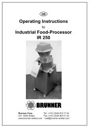 Industrial grater IR 250 - Brunner