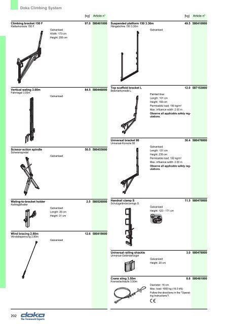 Doka Climbing System