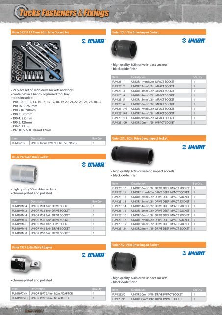 HAND TOOLS / - Tucks Fasteners & Fixings