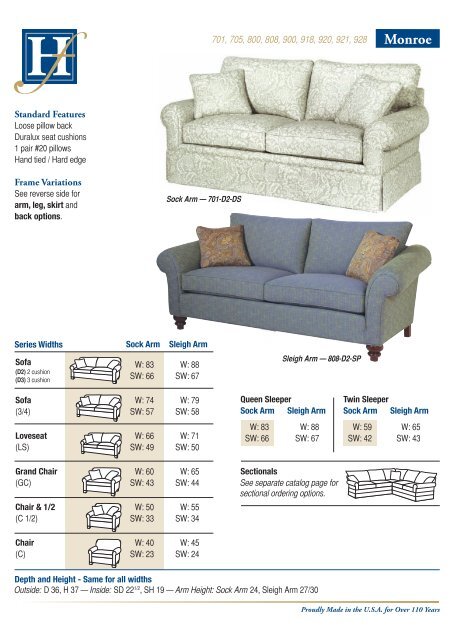 Monroe - Hallagan Fine Furniture