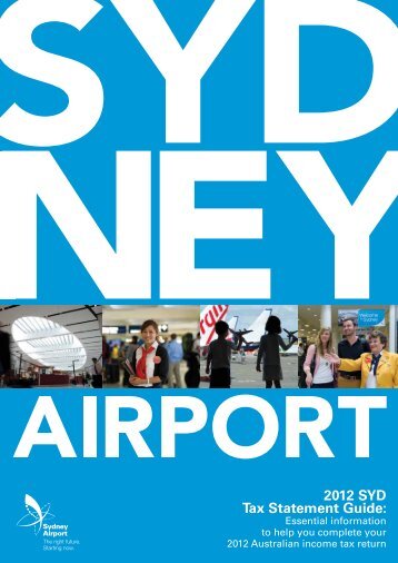 2012 SYD Tax Statement Guide: - Sydney Airport