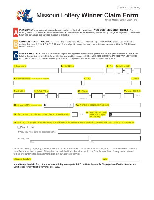 Missouri Withholding Chart