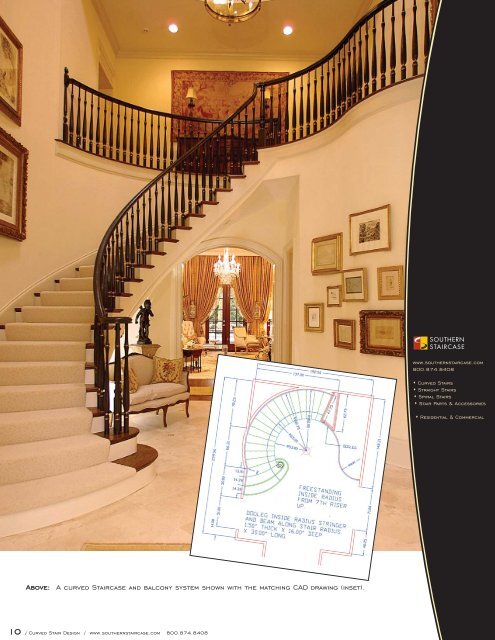 Curved Stair Design - Southern Staircase