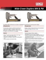 Wide-Crown Staplers - Senco