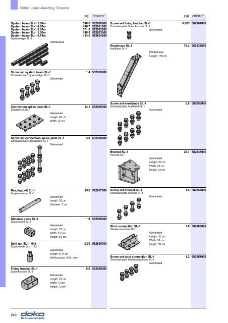 Doka Load-bearing Towers