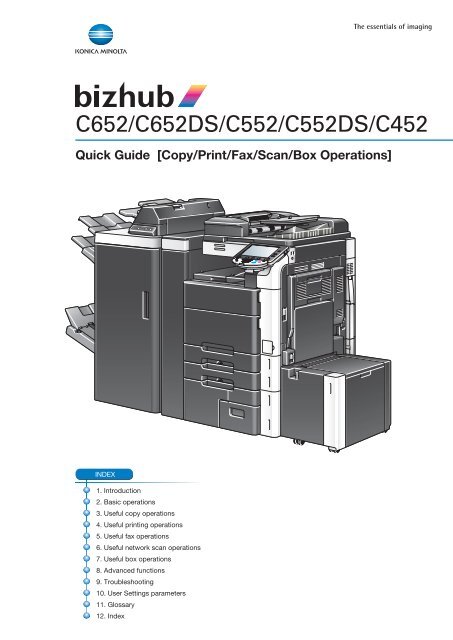 Quick Guide [Copy/Print/Fax/Scan/Box Operations]