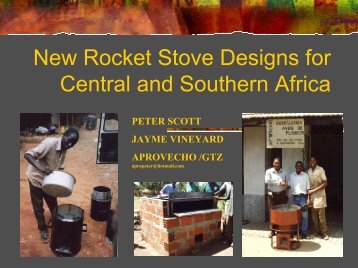 New Rocket Stove Designs For Central And Southern