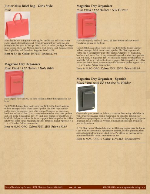 New Downloadable February 2012 Catalog - Stoops Manufacturing