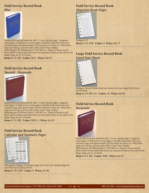 New Downloadable February 2012 Catalog - Stoops Manufacturing