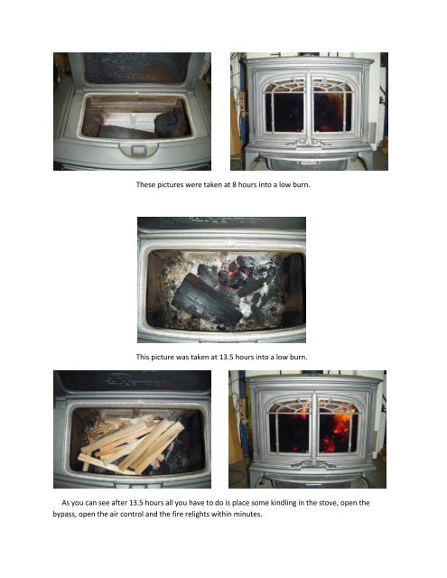 Leyden Cast Iron Down-Draft Wood Stove Burn Procedures - Lopi