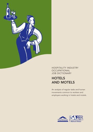 Hospitality Industry Occupational Job Dictionary ... - SafeWork SA