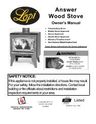 Answer Wood Stove - Lopi