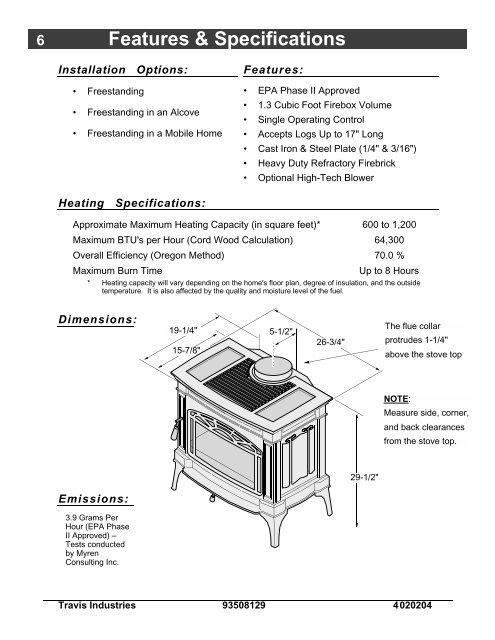 S h e f f i e l d Wood Stove - Lopi